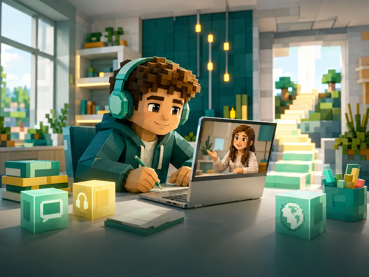 Учениця StudyBuddy на індивідуальному онлайн-занятті з англійської