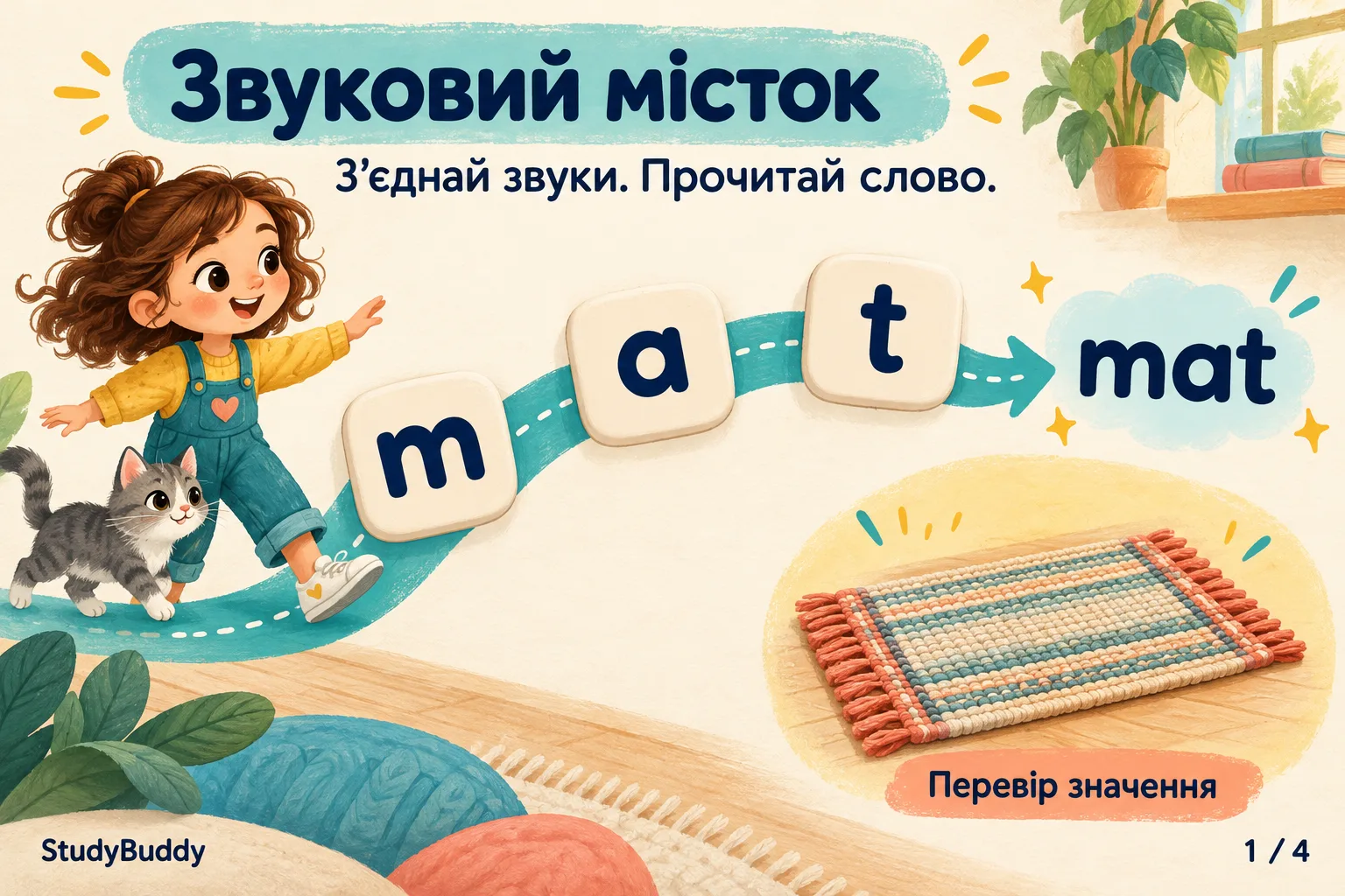 Від окремих звуків до цілого слова.